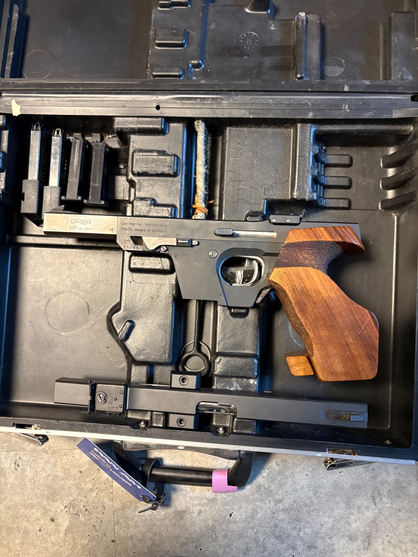 Walther GSP Sportpistole .22 l.r. mit Wechselsystem .32 S&W Long Wadcutter – im Koffer – Bild 1