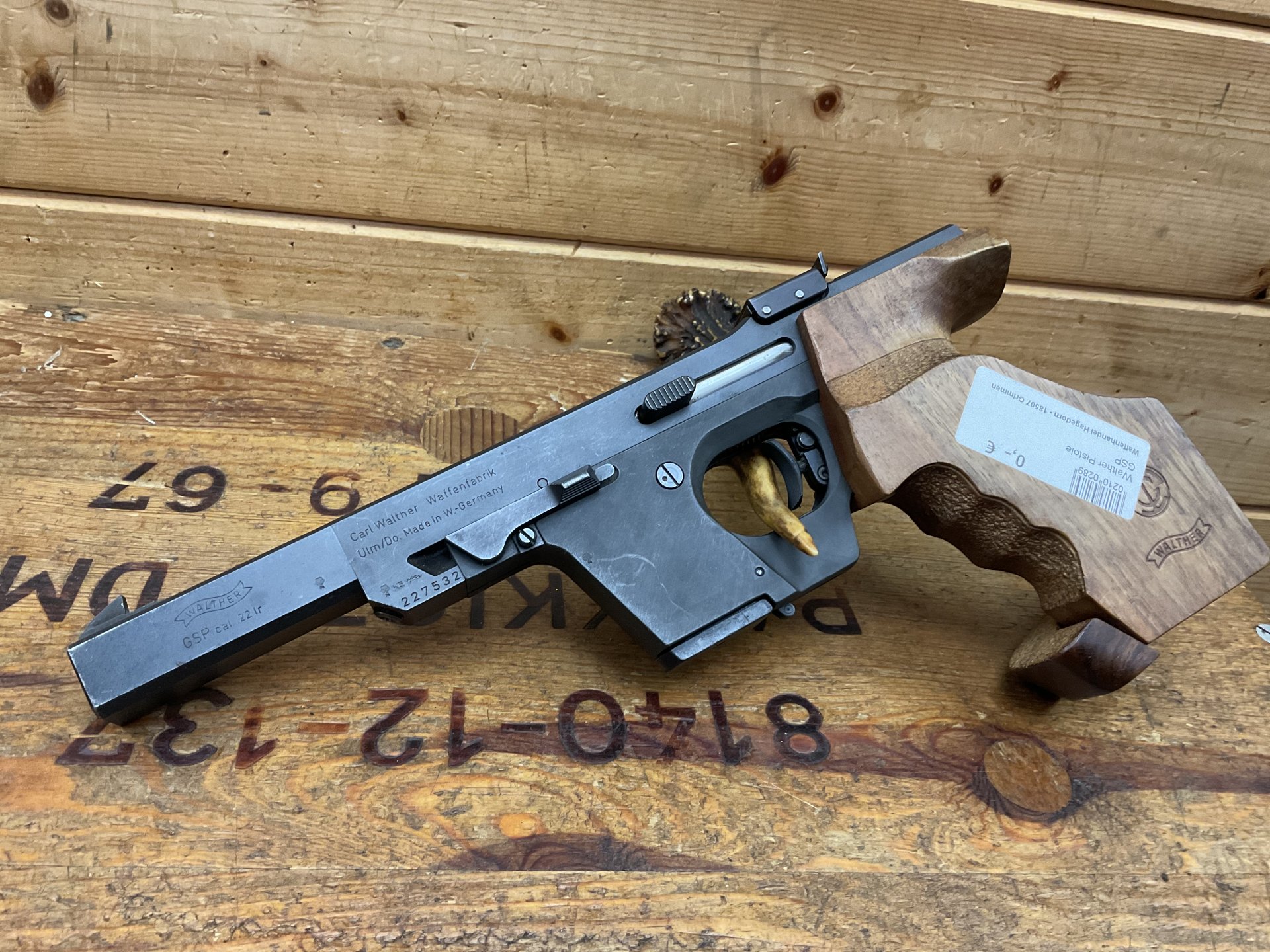 Matchpistole Sportpistole KK Walther GSP Kal..22lr, mit Papiere und Anschußzertifikat! – Bild 3