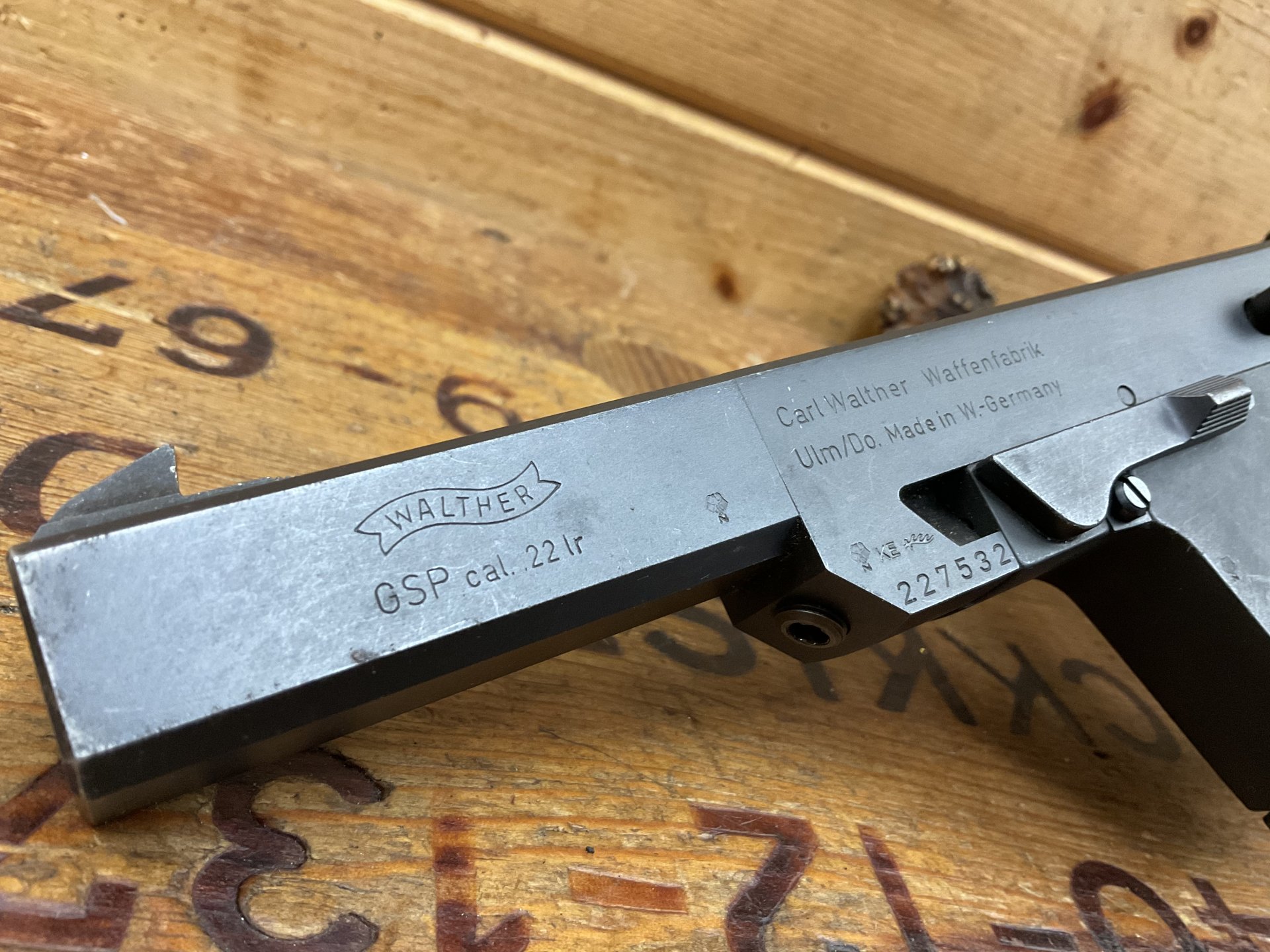 Matchpistole Sportpistole KK Walther GSP Kal..22lr, mit Papiere und Anschußzertifikat! – Bild 4