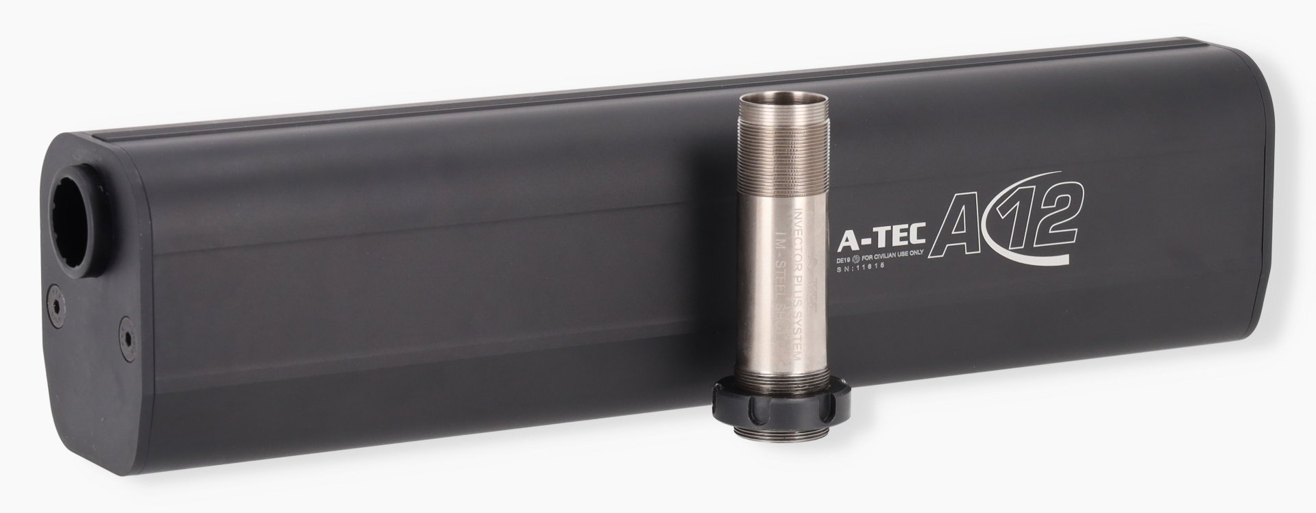 A-TEC A-12 Schalldämpfer für Schrotflinte - Invector Plus System - Browning - Winchester - JSZ-Vogel – Bild 1
