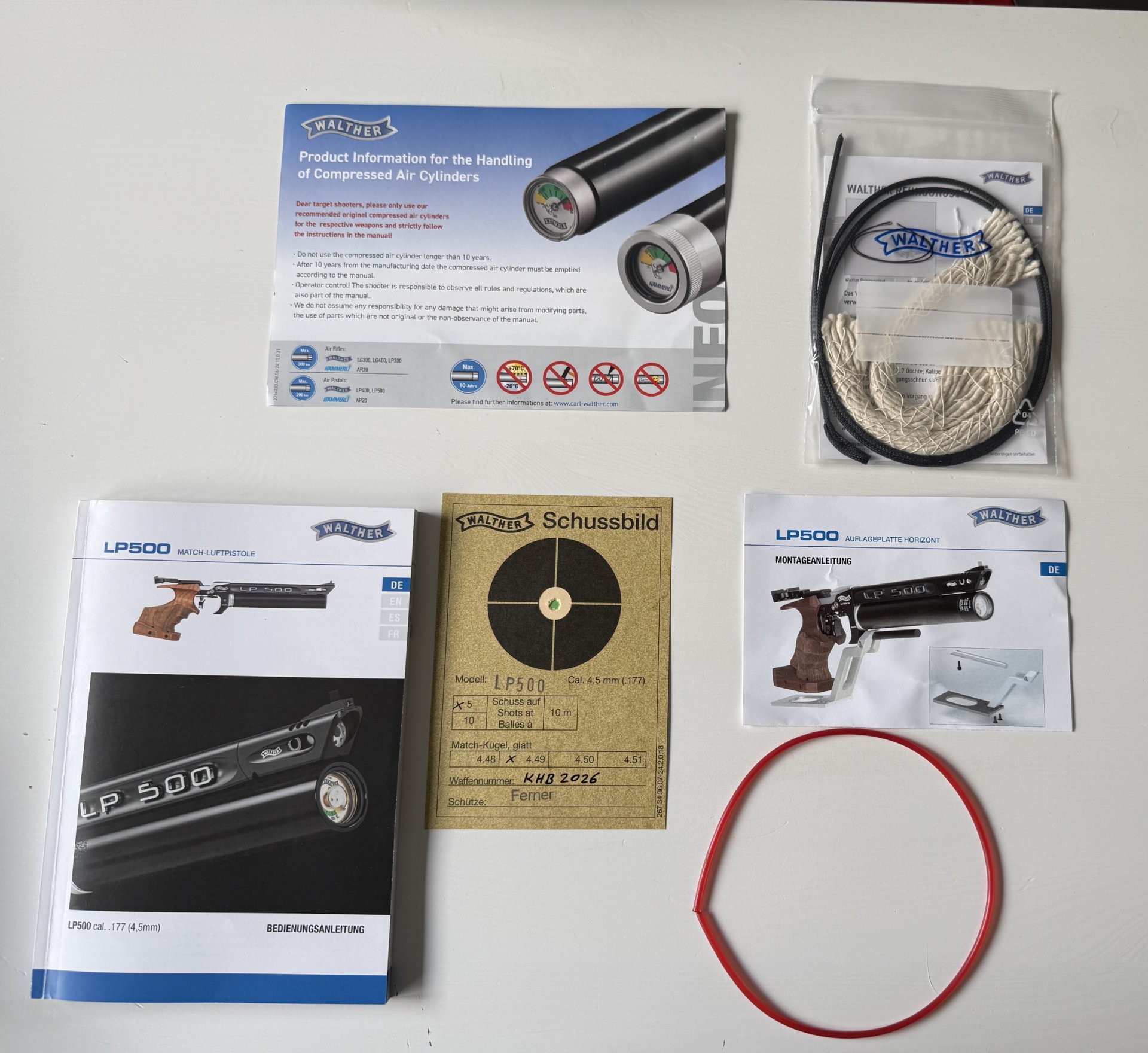WALTHER LP500-Meistermanufaktur in Gold, mech. Abzug, 5D-Griff; Auflage – Bild 5