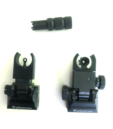 Flip-Up Visier (Kimme & Korn) für Picatinny / AR-15 – wie Ultradyne inkl. Werkzeug – Bild 1