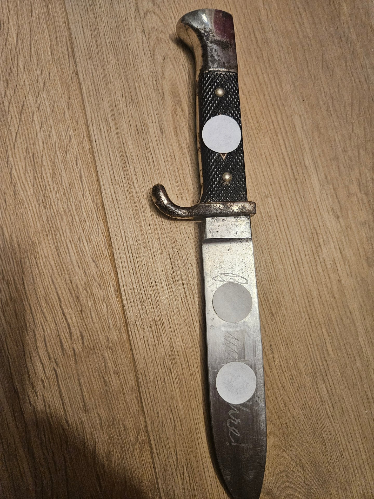 HJ Fahrtenmesser Original mit Inschrift RZM M7/2 1937 – Bild 4
