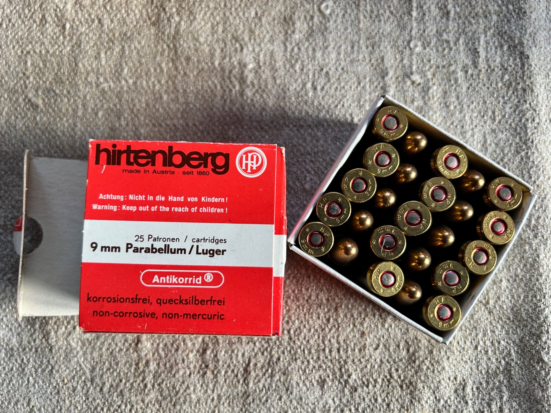 Munition 9mm Luger Parabellum 9x19mm 1.450 Schuss Hirtenberger – Bild 5