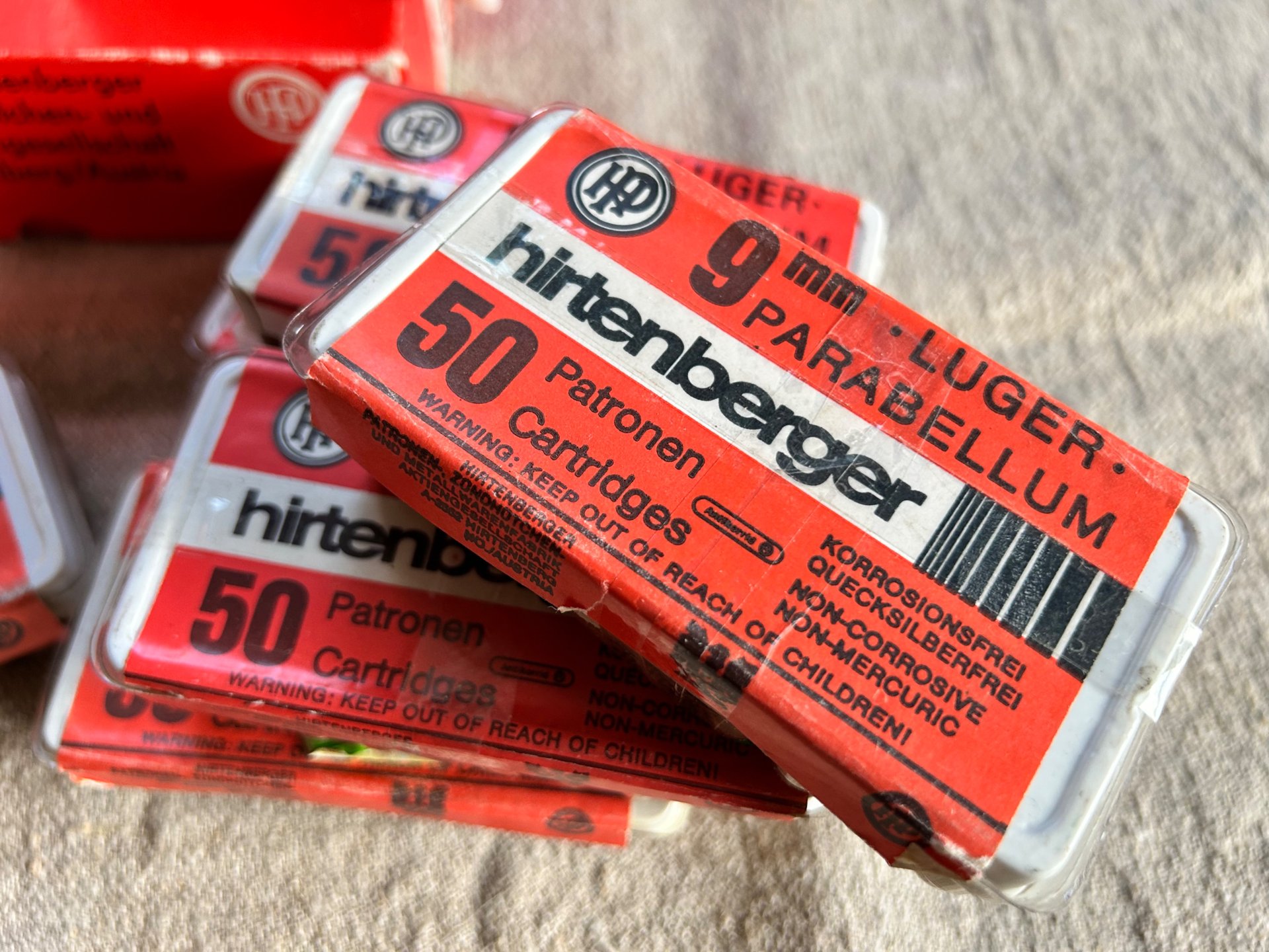 Munition 9mm Luger Parabellum 9x19mm 1.450 Schuss Hirtenberger – Bild 3