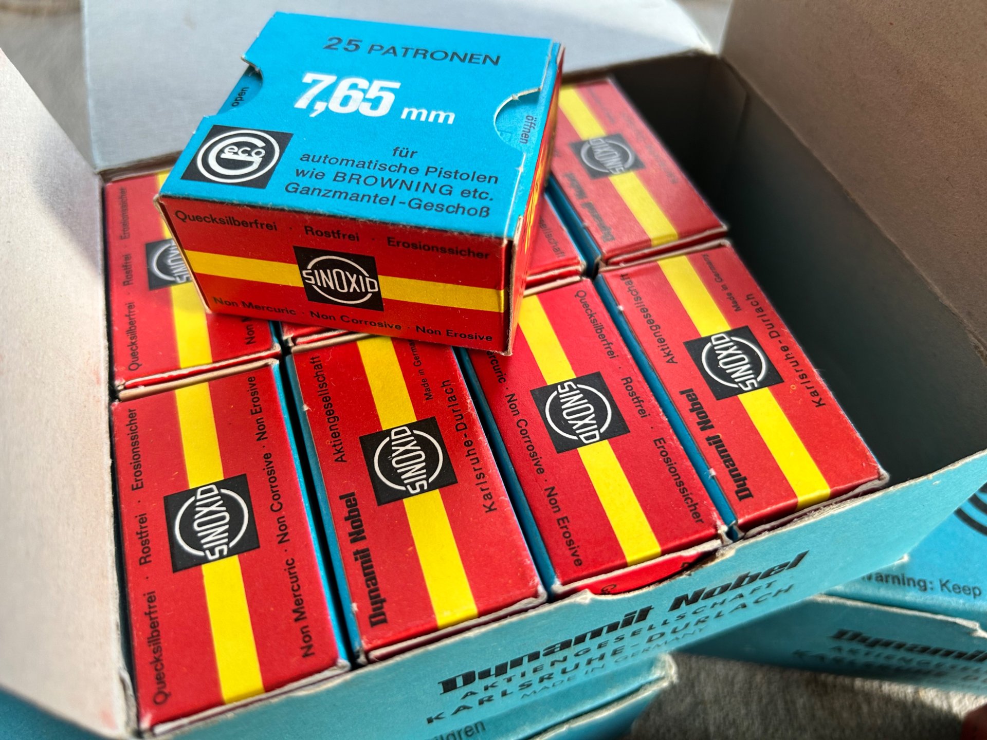 Munition 7,65 mm Browning .32 ACP Vollmantel 1.025 Schuss Geco – Bild 3