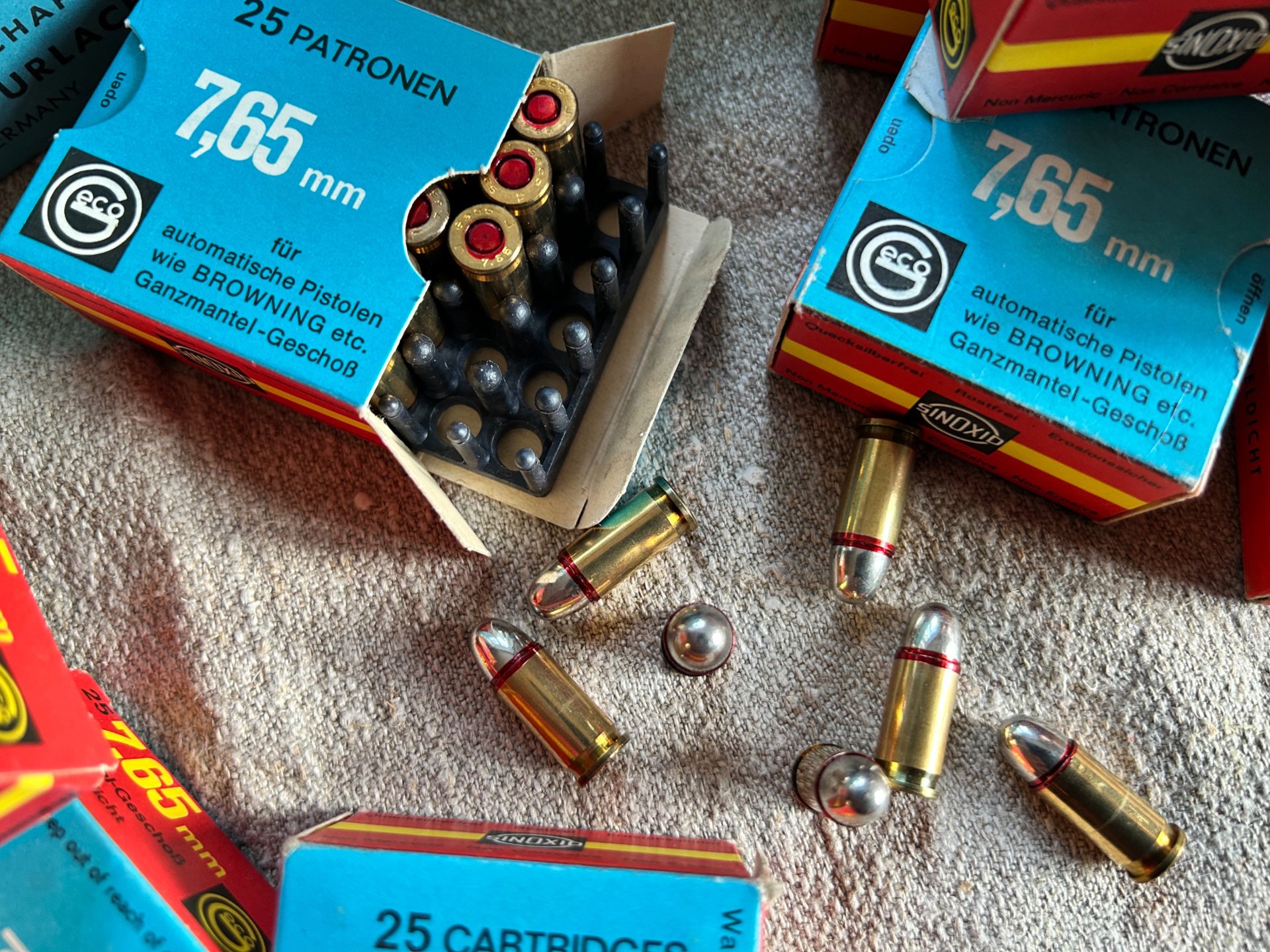 Munition 7,65 mm Browning .32 ACP Vollmantel 1.025 Schuss Geco – Bild 4
