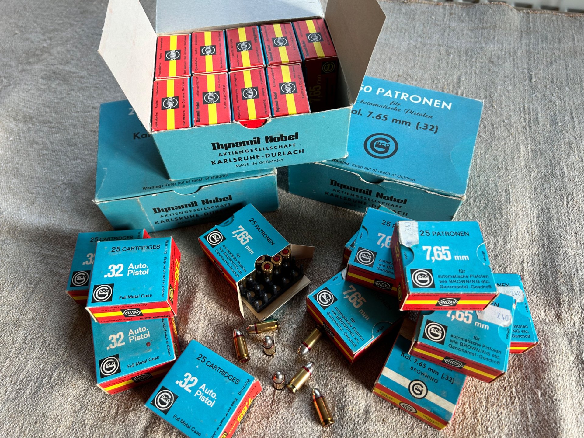 Munition 7,65 mm Browning .32 ACP Vollmantel 1.025 Schuss Geco – Bild 2