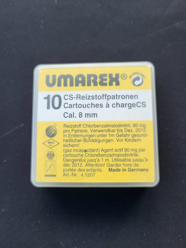 Umarex Gaspatronen cal. 8mm, abgel. 2013 – Bild 1