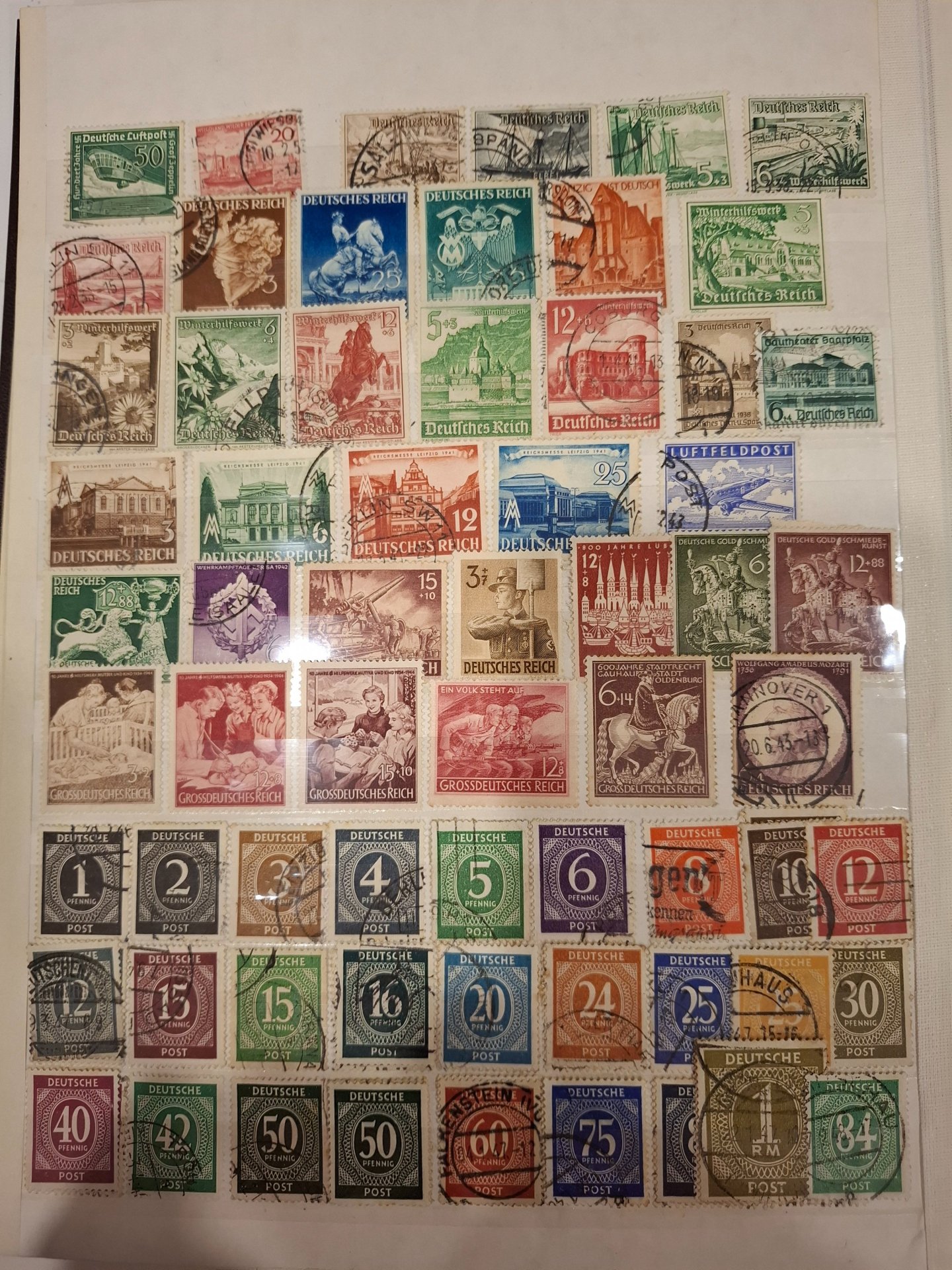 Briefmarken Deutsches Reich ,DDR – Bild 3