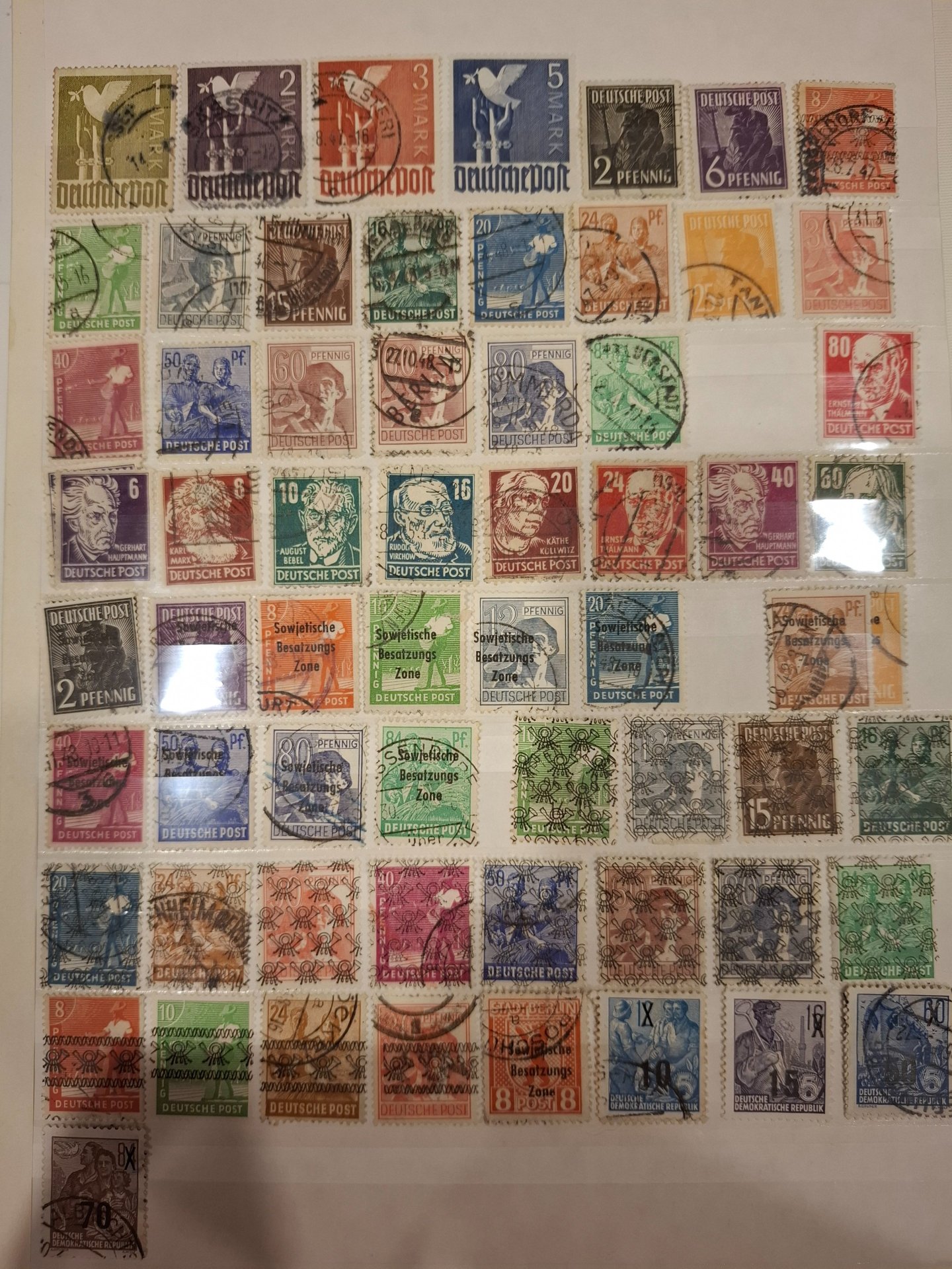 Briefmarken Deutsches Reich ,DDR – Bild 15