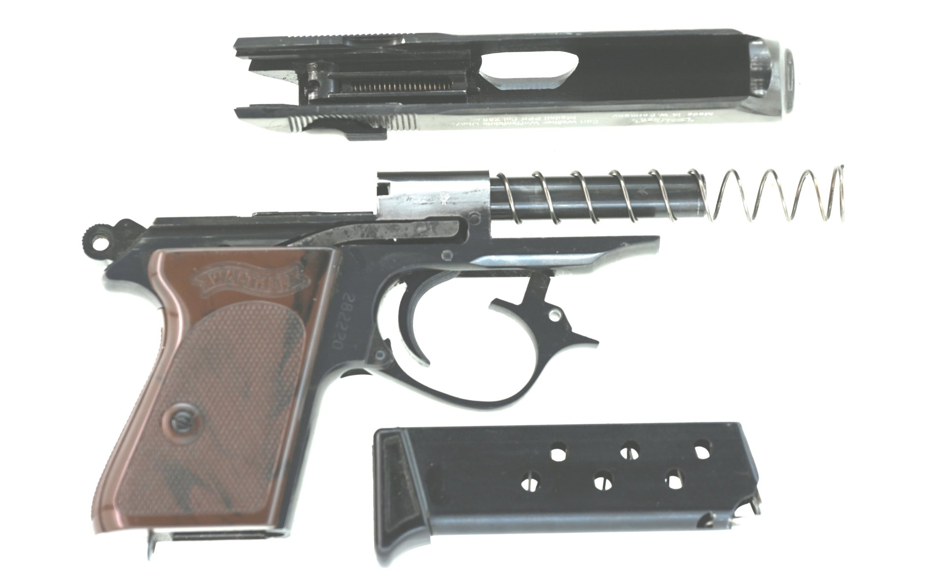 Pistole Walther PPK Kal. 7,65 mm Browning (.32 ACP), Bj. 1973, tiptop, mit Schachtel! – Bild 7