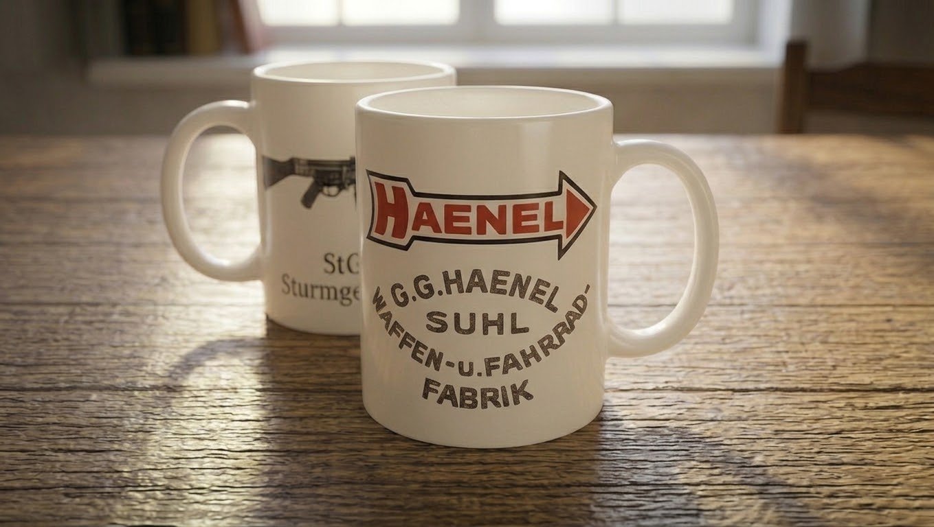 G.G. Haenel "StG 44" Tasse – Ein Stück deutsche Industriegeschichte aus Suhl und DDR – Bild 1