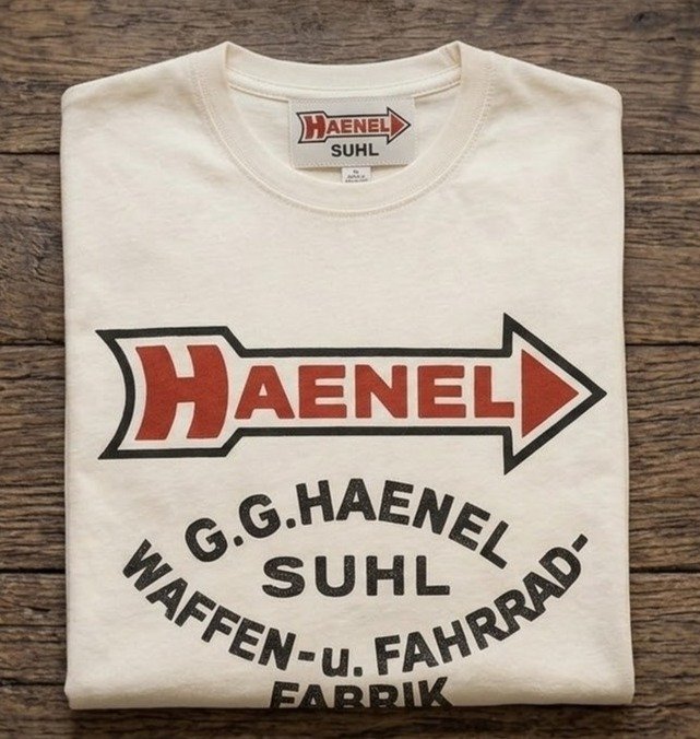 G.G. Haenel Suhl "Heritage" T-Shirt – Das ikonische Werk-Design für Damen & Herren – Bild 1