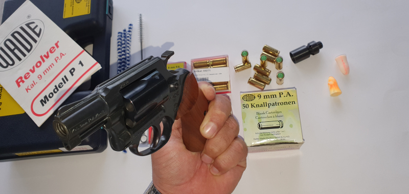 Rarität- seltener,neuer,ungeschossener, Wadie P1 Kal 9mm P.A.K PTB 720 Beschussjahr 1999 – Bild 6