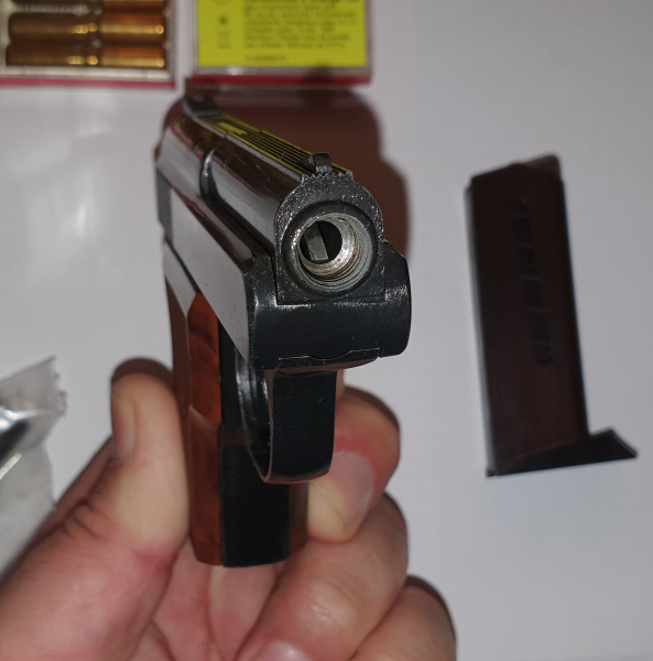 sehr seltene & Hochwertige SM 15 Kal.8mm erste PTB 83. Beschuß 1975, mit viel Zubehör – Bild 4