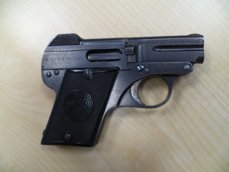 Pistole Steyr Model 1909 Pieper Kipplauf 6,35mm Browning – Bild 2