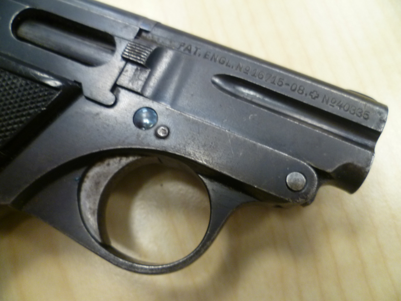Pistole Steyr Model 1909 Pieper Kipplauf 6,35mm Browning – Bild 6