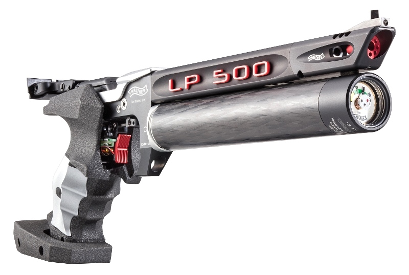 PRESSLUFTPISTOLE WALTHER LP500-E EXPERT - "ROT" - "MEISTERMANUFAKTUR" - "ELEKTRONISCHER ABZUG" – Bild 2