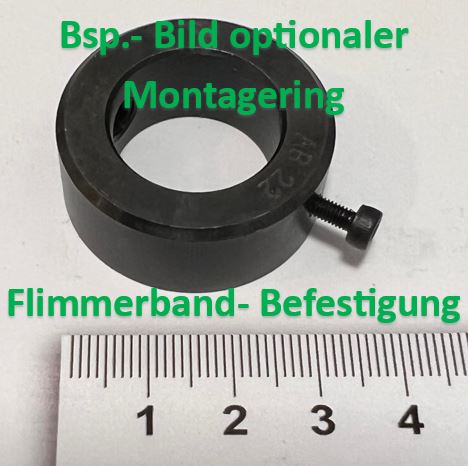 Universal Flimmerband Hitzeband Flimmerschutz Mirage - 50mm Piccatinny in Schwarz – Bild 2
