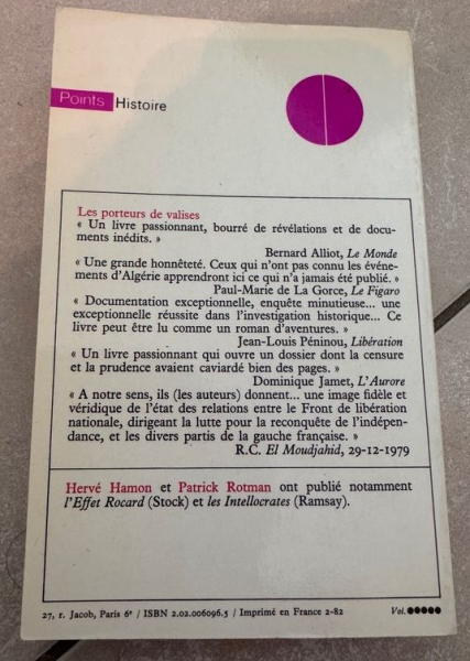 Hervé Hamon / Patrick Rotman – Les porteurs de valises – Softcover – Points Verlag – obrázek 2