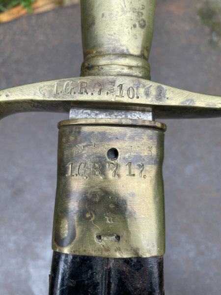 Preußen, Artillerie Faschinenmesser M 1849, 1 Garderegiment Potsdam – Bild 3