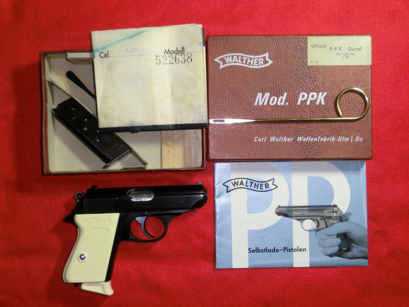 WALTHER PPK mit weißen Griffschalen , Kal. 7,65 – Bild 2