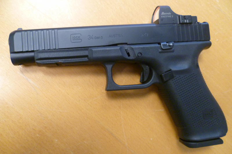Pistole Glock 34 Gen 5 MOS 9mm Luger Burris Fast Fire 2 – imaginea 2