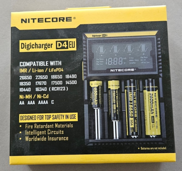 Nitecore, Taschenlampe 4000 Lumen, Ladegerät, Akkus 3400mA – Bild 3