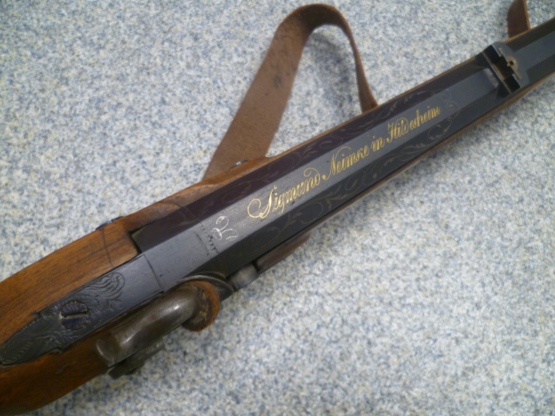 Scheibenbüchse Jägerbüchse Sigmund Neimke Hildesheim Sammlerstück – Bild 3