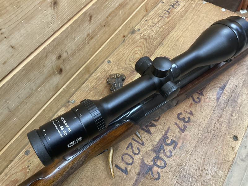 BBF/ BDB Brünner Mod. 502.3, Kal. 7x65R, ESL 7x65R, Schwenkmontage mit Meopta 3-12x56, Leuchtpunkt!! – Bild 5