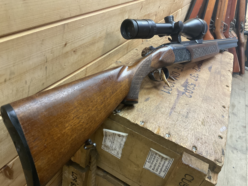 BBF/ BDB Brünner Mod. 502.3, Kal. 7x65R, ESL 7x65R, Schwenkmontage mit Meopta 3-12x56, Leuchtpunkt!! – Bild 6