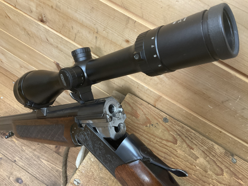 BBF/ BDB Brünner Mod. 502.3, Kal. 7x65R, ESL 7x65R, Schwenkmontage mit Meopta 3-12x56, Leuchtpunkt!! – Bild 2