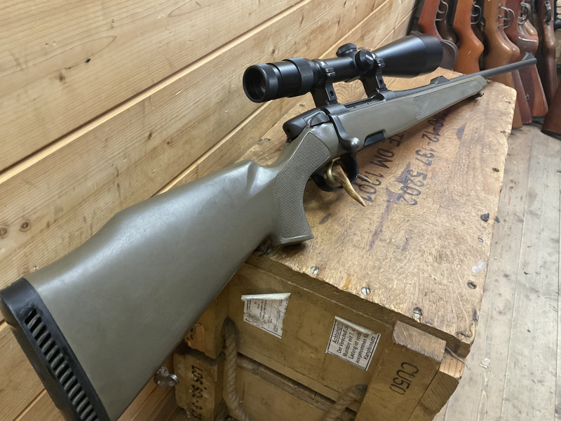 Repetierbüchse Steyr Mannlicher M, Kal. 7x64, Kunststoffschaft grün, DOCTER Optic 3-12x56!!! – Bild 6