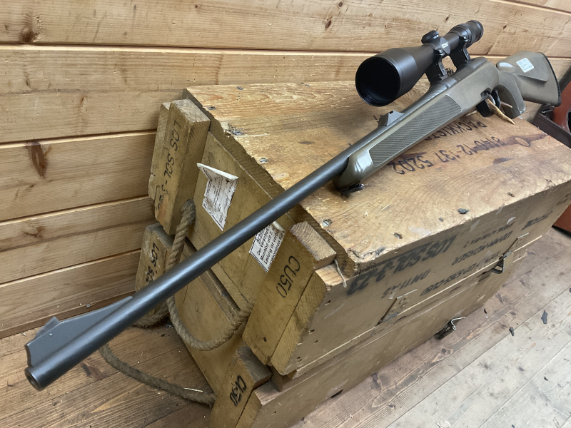 Repetierbüchse Steyr Mannlicher M, Kal. 7x64, Kunststoffschaft grün, DOCTER Optic 3-12x56!!! – Bild 3