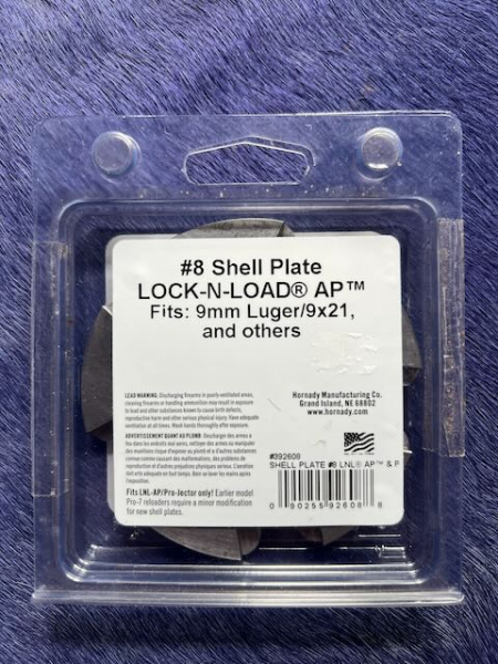 Hornady Hülsenhalter Shell Plate 9mm Luger/9x21 #8 – Bild 2