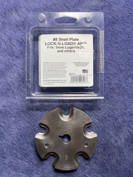 Hornady Hülsenhalter Shell Plate 9mm Luger/9x21 #8 – Bild 3