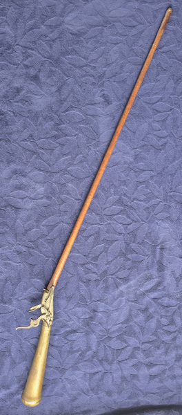 Seltene antike Windbüchse mit Drachenhahn & Messing-Kolbenreservoir (ca. 1780-1810) – Bild 6