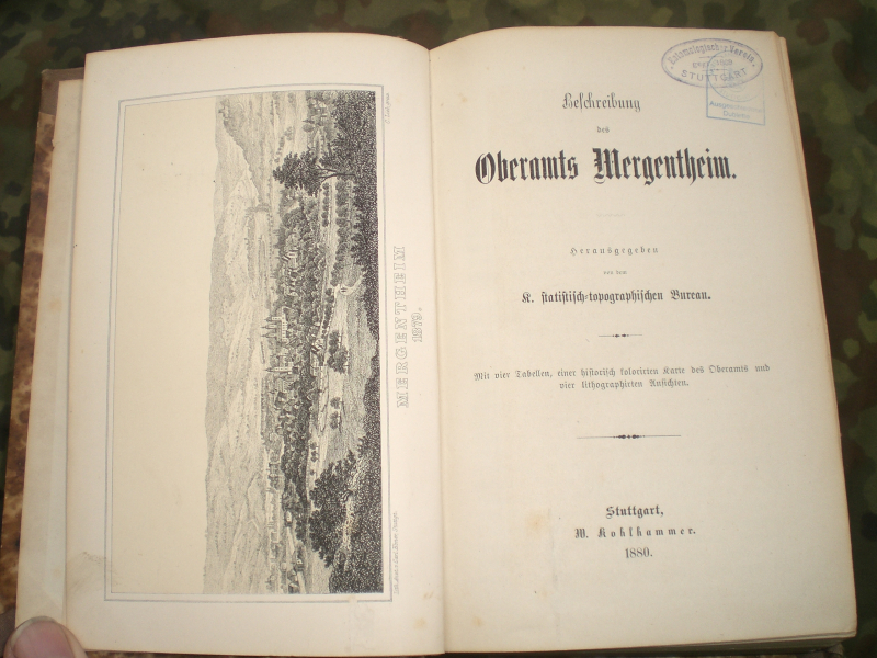 Antiquarisches Buch: Beschreibung des Oberamtes Mergentheim – Bild 2