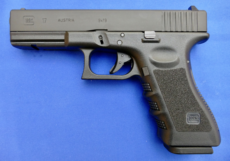 GHK Glock 17 Gen. 3 CNC gefrästen Stahlschlitten GBB 6mm BB schwarz – kuva 2