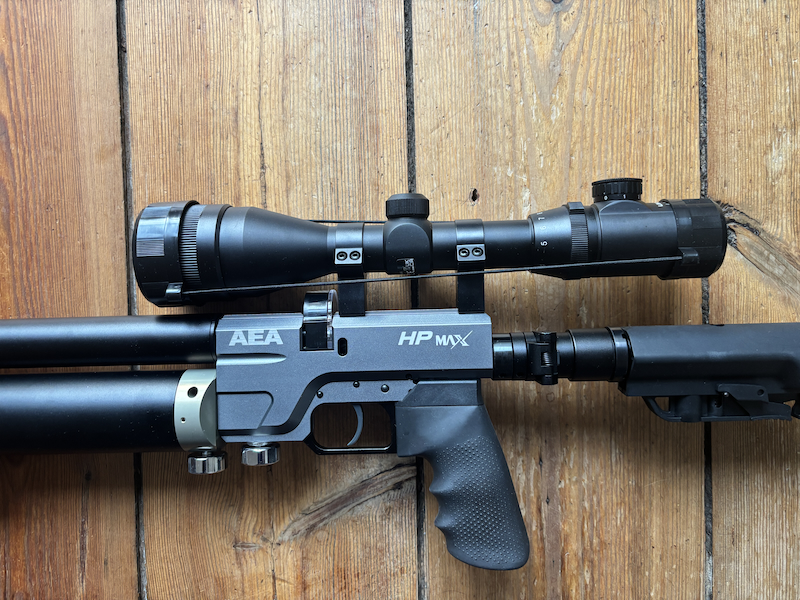 AEA HPMax F-Version (<7,5 Joule) PCP Luftgewehr+4 Magazine+Zielfernrohr+Koffer – Bild 3