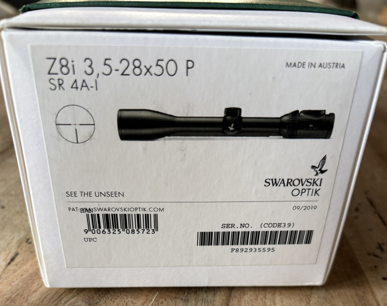 Swarovski Z8i 3,5-28x50 P Absehen 4 A-I Zielfernrohr Schiene + SG Zielfernrohrschutzhülle – Bild 4