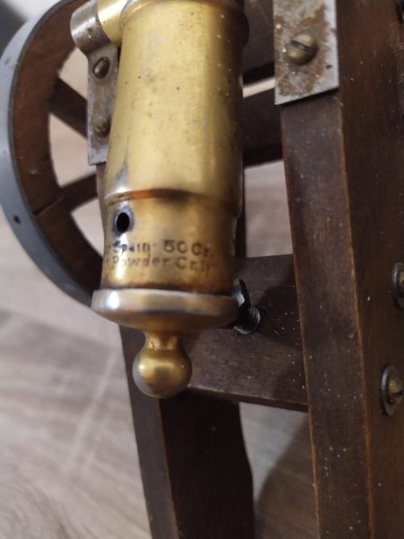 Modellkanone Dikar Spain Kaliber .50 Kanone Schwarzpulver Vorderlader mit Beschusszeichen – imagen 4