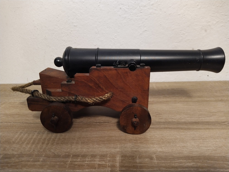 Modellkanone Schiffskanone Ardesa Spanien Kaliber .69 Schwarzpulver Vorderlader – imagen 2