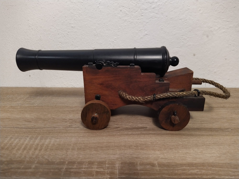 Modellkanone Schiffskanone Ardesa Spanien Kaliber .69 Schwarzpulver Vorderlader – imagen 3