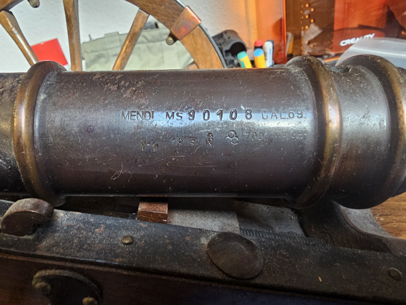 Vorderlader Artillerie Kanone Mendi Friedrich II im Cal. 69 – imaginea 3