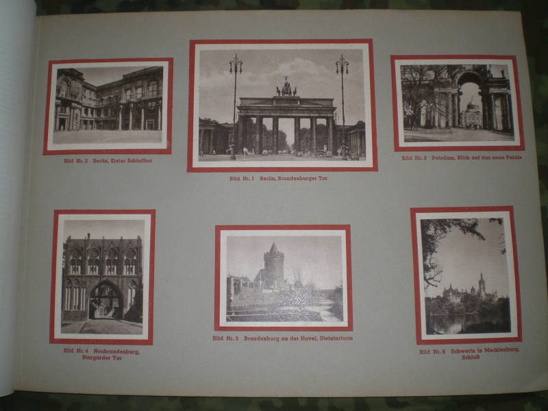 Antiquarisches Buch: altes Sammelbilderalbum - Unvergessliche Heimat - um 1944 – Bild 2