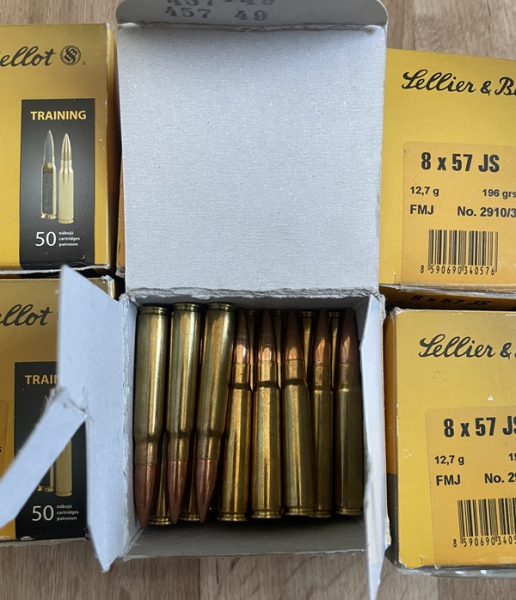 290 St. 8X57 IS Sellier u. Bellot 196 gr. FMJ – Bild 2