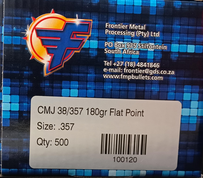 Frontier CMJ Geschosse – .357 – 180 gr Flat Point – 500 Stück – Bild 2