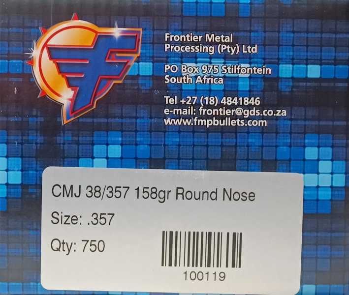 Frontier CMJ Geschosse – .357 – 158 gr Round Nose – 750 Stück – Bild 2